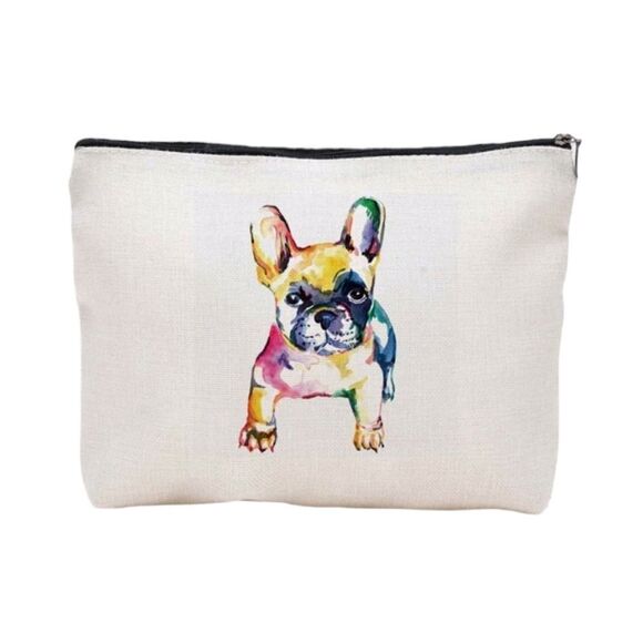French Bulldog Pouch / Makeup Bag - Picture 1 of 5